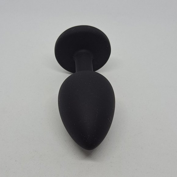 Butt Plug Bling Jewel Silicone Black - Picture 5 of 9